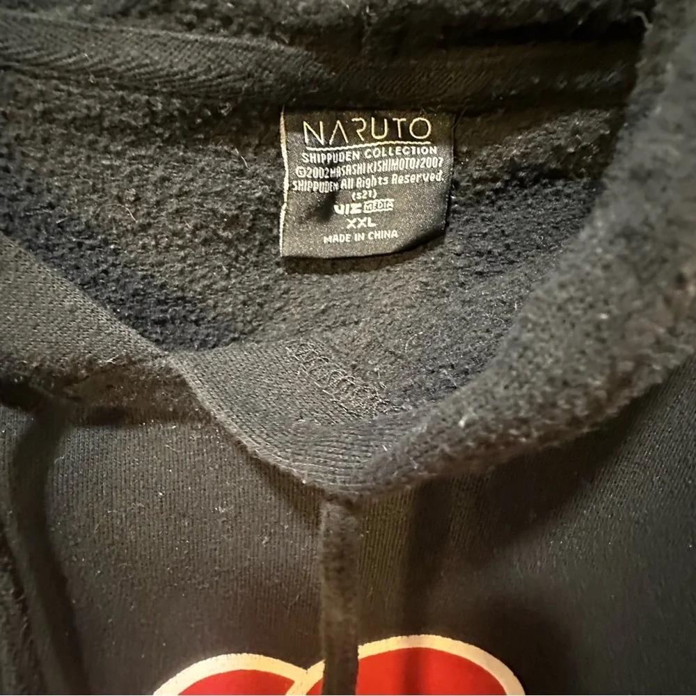 Vintage 2002 naruto viz akatsuki  sasuke hoodie size XXL - Picture 3 of 10